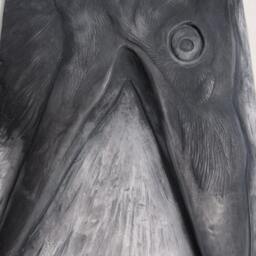 Crow Cawing Bas Relief Sculpture - thumbnail 4