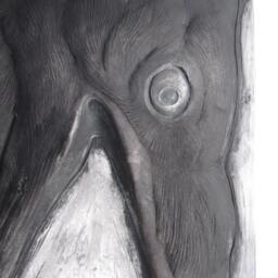 Crow Cawing Bas Relief Sculpture - thumbnail 3