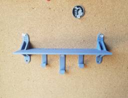 Xl With Wide Hooks Cubicle Shelf - 20 X 6 cm Tacplat Accessories