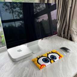 Sponge Bob Keyboard Handmade Tufted Rug - thumbnail 2