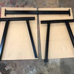 Metal Table Legs. Custom Sizing For Dining Tables, Desks, Coffee Tables & Benches. 71cm X 60cm. Sizes Available - thumbnail 4