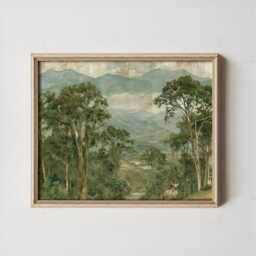 Pine Forest Poster, Woodland Path Print, Nature Wall Art, Paper - thumbnail 4