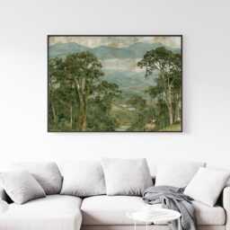 Pine Forest Poster, Woodland Path Print, Nature Wall Art, Paper - thumbnail 2