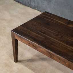 Reclaimed Teak Wood Coffee Table Rustic Mid-Century Center Table For Living Room - thumbnail 2