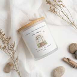 Personalised New Home Candle Gift - Housewarming Custom Address Present Moving House For Couples Our First - thumbnail 2