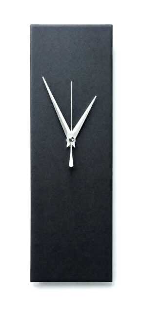 Contemporary Minimalist Black Rectangle Wall Clock - Modern Home Decor - image 1