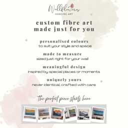 Hand-Dyed Fiber Art Tapestry Modern Geometric Boho Wall Hanging - thumbnail 4