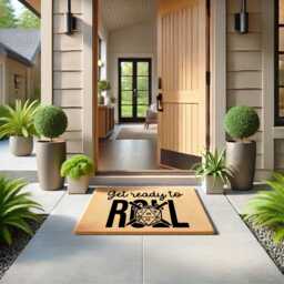Get Ready To Roll Doormat, Fun Dnd Welcome Mat, Game Night Door Dice Entryway Rug, Housewarming Gift, Gift For Him, Her - thumbnail 2