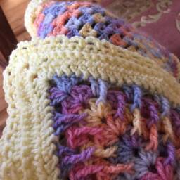 "Heirloom Baby Blanket - ""Happy Spring" - thumbnail 2
