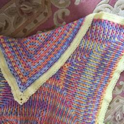 "Heirloom Baby Blanket - ""Happy Spring" - thumbnail 4