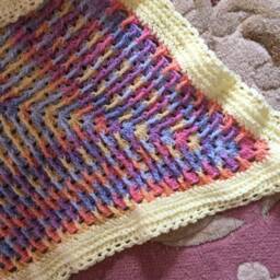 "Heirloom Baby Blanket - ""Happy Spring" - thumbnail 3
