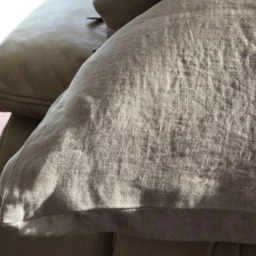 Natural Linen Pillowcases, Set Of Two Pillowcases With Cute Ties, Sham, Queen, King, Standard By Linenbee - thumbnail 2
