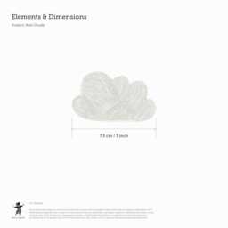 Mini Clouds Fabric Wall Stickers. Removable & Reusable - thumbnail 2