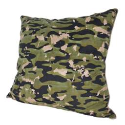 Fortuny Fabric Pillow Case Camo Isole Pattern in Army - Made Italy - thumbnail 3