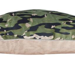 Fortuny Fabric Pillow Case Camo Isole Pattern in Army - Made Italy - thumbnail 4