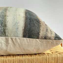 Brown Tribal Hemp Hand Woven Natural Dye Color Pillow Cover - thumbnail 3