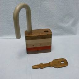 Wood Padlock, Working, Item 8