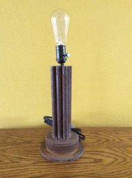 Heavy Vintage Steel Steampunk Lamp