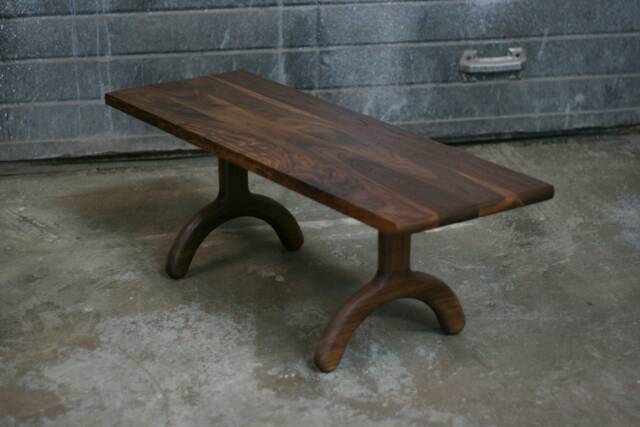 Solid Walnut Sunday Bench - Luxury Handcrafted UK Furniture Home Decor - image 1