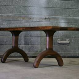 Solid Walnut Sunday Bench - Luxury Handcrafted UK Furniture Home Decor - thumbnail 2