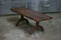 Solid Walnut Sunday Bench - Luxury Handcrafted UK Furniture Home Decor - thumbnail 1