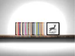Square Photo Frame Wooden Effect Picture Poster Modern Rainbow Colors Frames Home Decor Wall Art Best Birthday Gift - thumbnail 1