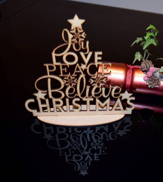 Plywood Christmas Tree Mdf Holiday Decoration - image 1