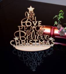 Plywood Christmas Tree Mdf Holiday Decoration - thumbnail 1