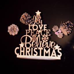 Plywood Christmas Tree Mdf Holiday Decoration - thumbnail 3