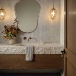 Bathroom Mirror - Italian Style Shield Wall Brass Mirrors , Vanity - thumbnail 2