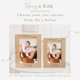 First Father's Day As My Daddy Gift - Personalised Photo Frame 1st Fathers Daddy, Grandad, Grandpa, Nonno - thumbnail 4