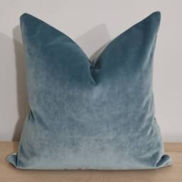 Linwood Omega Prints English Oak Teal & Velvet Cushion Cover 45x45 cm - thumbnail 3