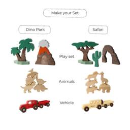 Custom Toy Tractor. Toddler Pretend Play. 2 Year Old Boy Gift Personalized. Wooden Farm Animals. Handmade Kids Toys. First Christmas Gift - thumbnail 3