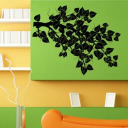 Tree Branch Leaves Nature Design Wall Sticker Vinyl Mural Decal Home House Apartment Art Decor Free Shipping L121