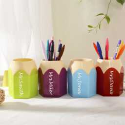 Personalized Teacher Pencil Holder, Gift, Decor For Classroom, End Of Year Appreciation Back To School Gifts, Preschool - thumbnail 4