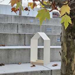 Modern Bird Feeder - House Hanging Minimalist Lover Garden Decor Shelter - thumbnail 2