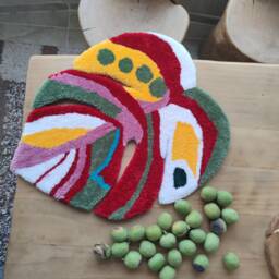 Tufted Monstera Rug - thumbnail 1