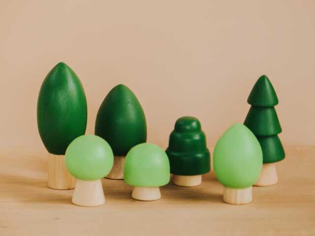 Handmade Tree Waldorf, Handpainted Toy, Wooden For Playscape, Montessori Tree, Pretend Play, Open-End Christmas D??cor - image 1