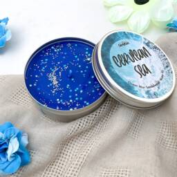 House in A Cerulean Sea Tin Candle - Soy Wax Bookish - thumbnail 2