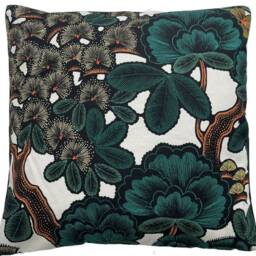 Thevenon Floral Fabric Cushion Cover Kew Garden Japanese Inspired Printed 16-22 - thumbnail 2