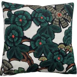 Thevenon Floral Fabric Cushion Cover Kew Garden Japanese Inspired Printed 16-22 - thumbnail 3