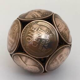 Usa Wheat Cent . American Lincoln Copper Penny Coin Ball Range Of Years Available 1935 ~ 1958. 70Th 75Th 80Th 85Th 90Th Birthday Present - thumbnail 2
