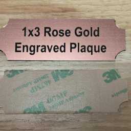 Custom Engraved 1x3 Plate - Suite Sign Plaque Pet Name Placard Badge Adhesive Backing Customized Personalized Laser Brushed Metal Finish - thumbnail 4