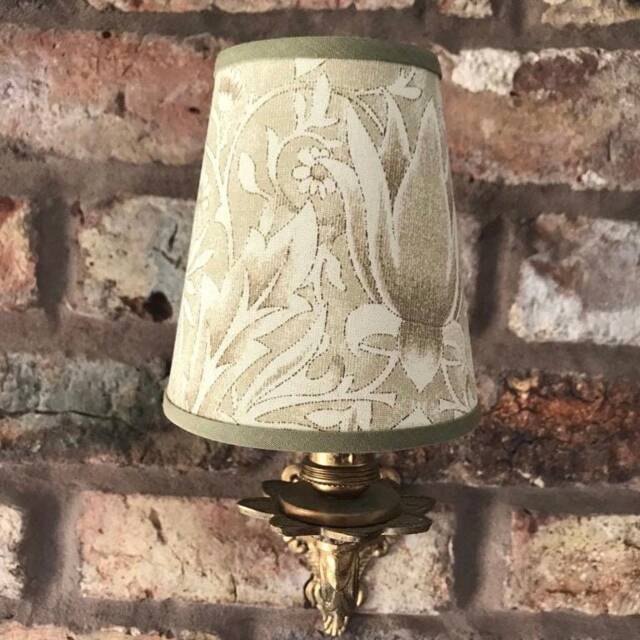 William Morris Savernake - Small Handmade Candle Clip Lampshade For Wall Lights/Chandeliers - image 1