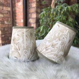 William Morris Savernake - Small Handmade Candle Clip Lampshade For Wall Lights/Chandeliers - thumbnail 3