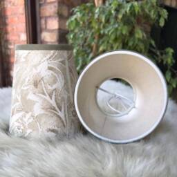 William Morris Savernake - Small Handmade Candle Clip Lampshade For Wall Lights/Chandeliers - thumbnail 2