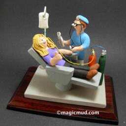 Dental Surgeon's Xmas Gift - Oral Surgeon Figurine Custom Made Dentist Gift- Personalized Graduation - thumbnail 2