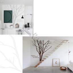 Giant Winter Tree Wall Decal - Nursery, Kids Room Decor - thumbnail 3