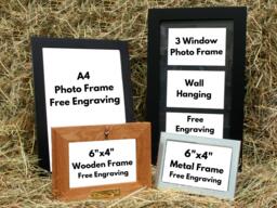 "Great British Icons Personalised Wood Or Metal Picture Frame - 4""x6"