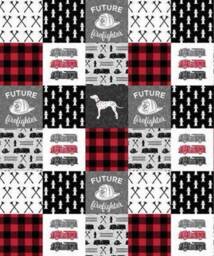 Future Firefighter Baby Boy Bedding - 30x36 - thumbnail 3